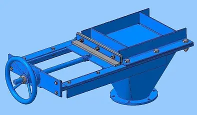 Затвор шиберный 3Ш-650х650-МЭП 